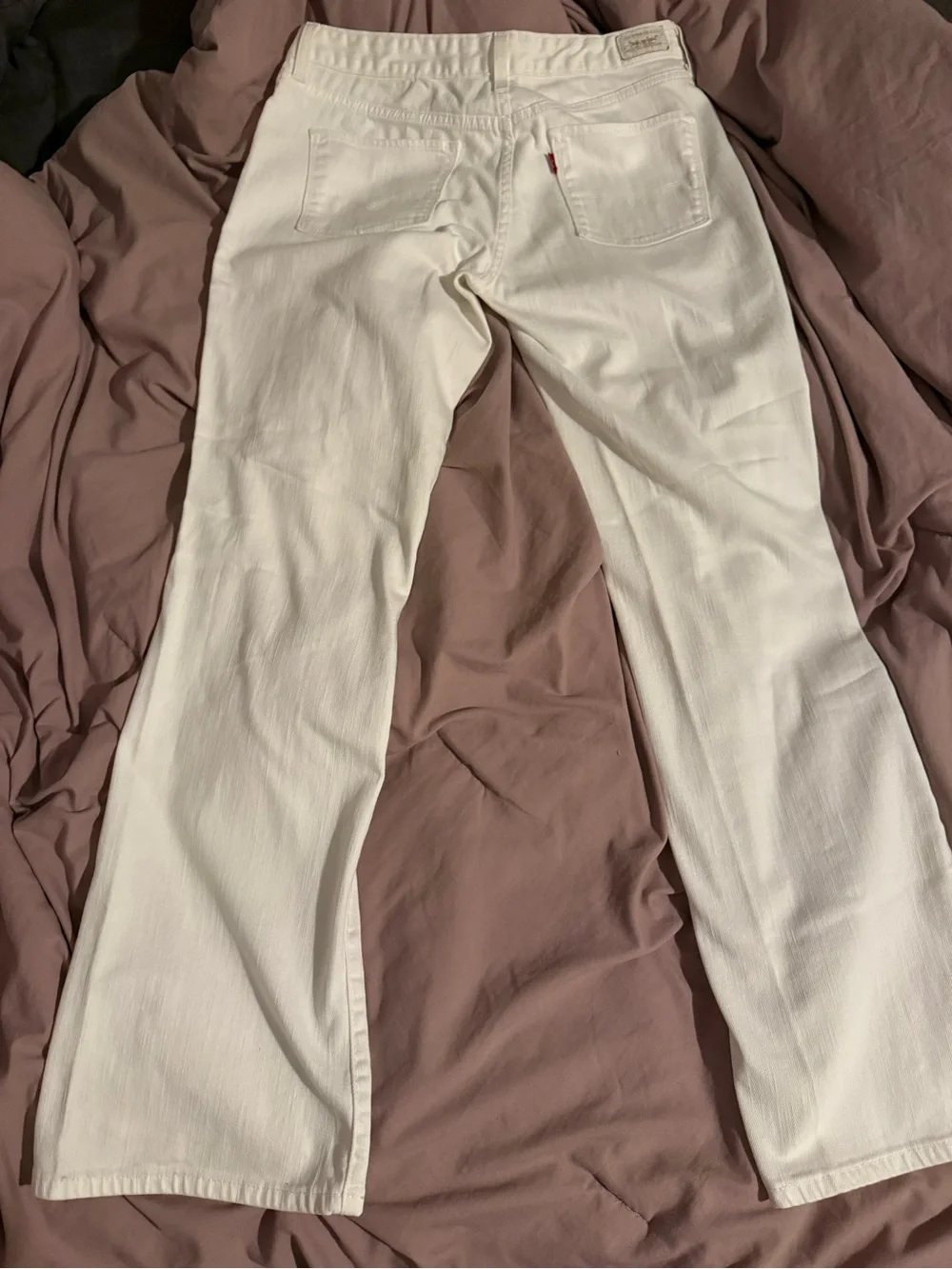 Levi's Women's White Boot Cut Jeans - Classic White Denim